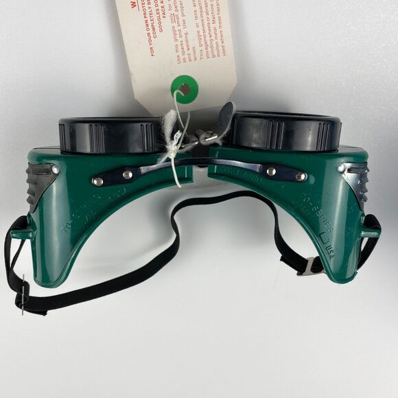 VTG Morsafe Goggles Safety Glasses Old Rockabilly Welding Steampunk NOS 707HXP - Picture 3 of 12
